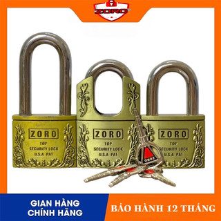 Ổ khoá cửa ZORO chìa tròn chống chìa vạn năng 6 phân,lõi đồng chống gỉ cao cấp