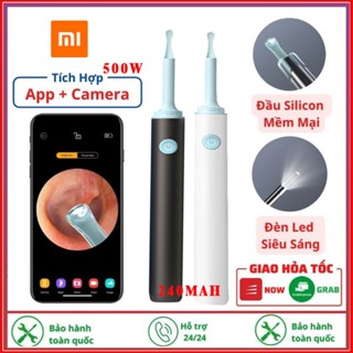 Bộ Máy Lấy Ráy Tai Có Camera Kết Nối Với Điện Thoại(Android/IOS) 3 Trong 1, Nội Soi Tai, Mũi Họng - 500w full HD 240mAh