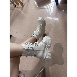 [ Sẵn đen 36 ] Boot nữ đế độn 11cm