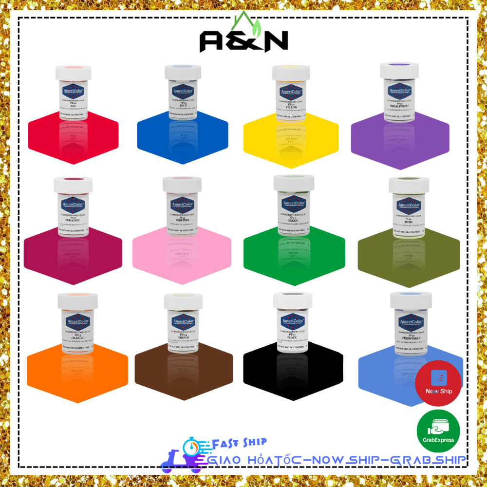 Màu Americolor cao cấp làm bánh dạng bột - 3gram