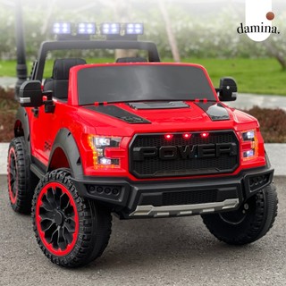 Xe ô tô điện trẻ em ford f150 raptor xhdf150 | tải trọng 70kg | 4 động cơ | ghế nệm da | damina