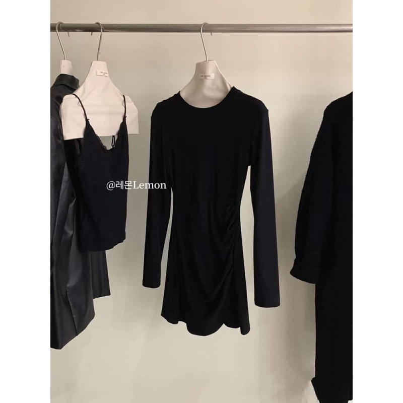 2932 VÁY THUN DÀI TAY DÚM BÊN EO