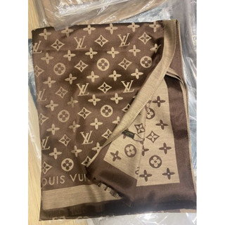 (BIG SALE) Khăn Choàng Cổ Đũi Lụa Lv MD