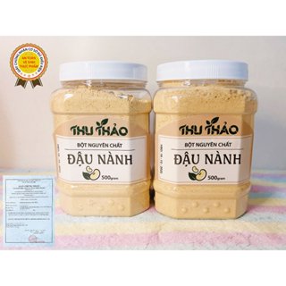 Combo 2 Bột Đậu Nành Thu Thảo Hộp Bột Đậu Rang Nguyên Chất 1kg giúp tăng v1 giảm cân đẹp vóc dáng