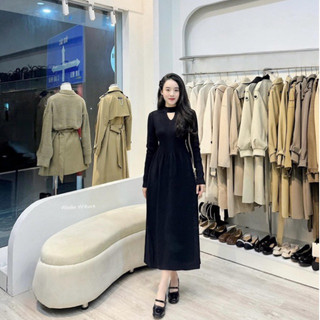 Váy Len Suông Trơn Dáng Bồng