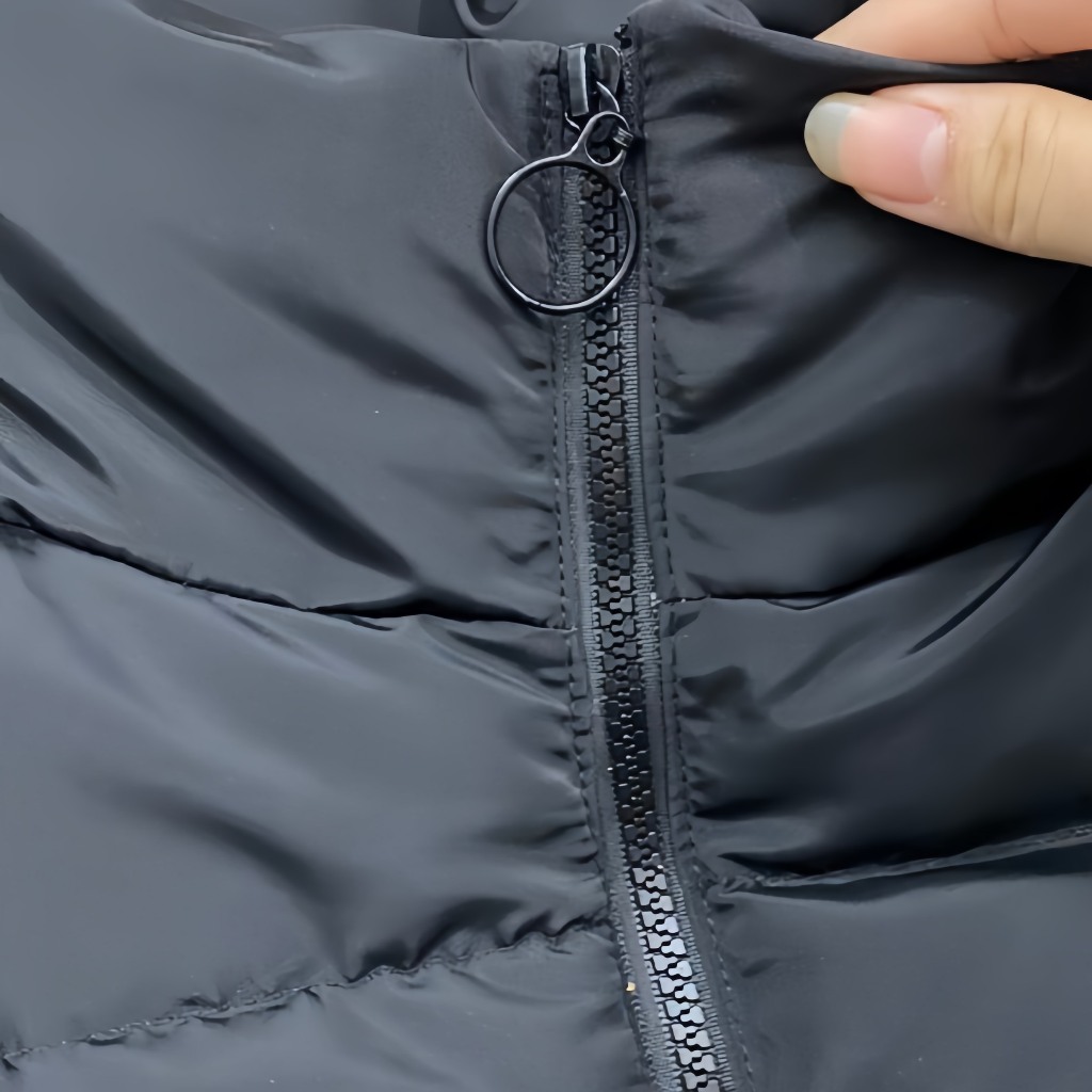 Áo phao gile crotop kèm túi - Áo phao gile rút dây dáng ngắn  13