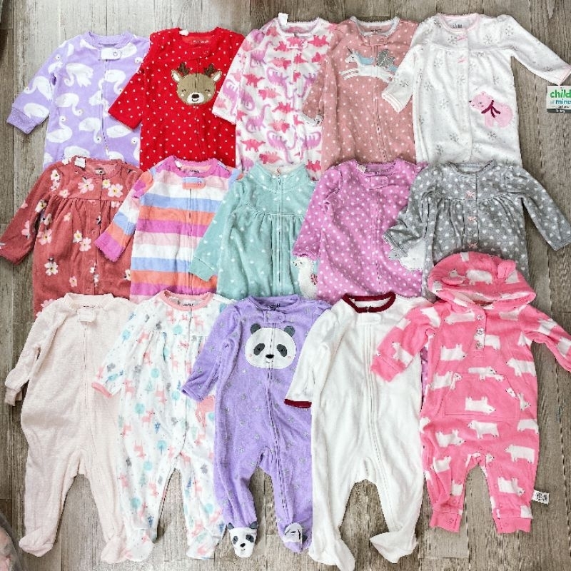 Body nỉ băng lông bé trai bé gái size 12-18-24m