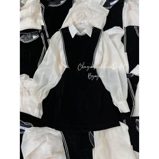 set chân váy áo sơ mi tơđồ công sở