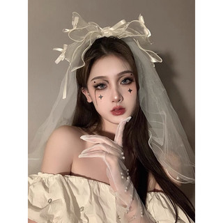 ( có màu đen, có đèn nháy) Voan mấn cài đầu cô dâu, cosplay cô dâu, cosplay lolita, cosplay gothic mã YT-8802