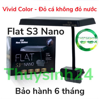 Đèn led kẹp S3 Plus Nano RGB 13w | neo helios flat đèn s3 nano s3 plus | đèn hồ cá bể thuỷ sinh đỏ cá không đỏ nước