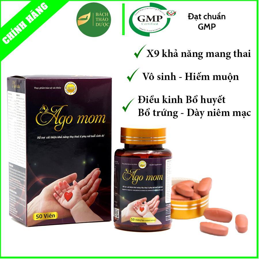 mUA 2 tặng 1 AGO MOM - bổ trứng, chống lưu sẩy, tăng khả năng thụ thai,giảm vô sinh hiếm muộn ở phụ nữ DÍNH BẦU sau 30 n