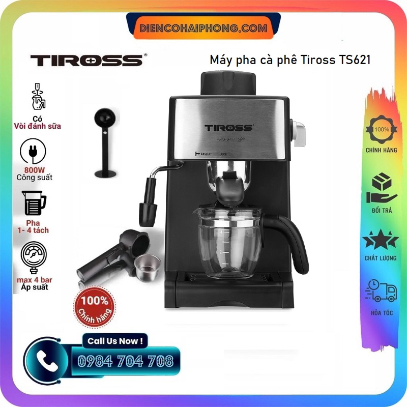 Máy Pha Cà Phê Espresso Tiross TS-621