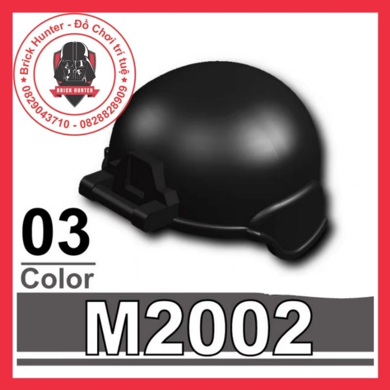 Army helmet Phụ kiện minifigures lính : mô hình Mũ chống đạn M 2002 trang bị lính đặc nhiệm