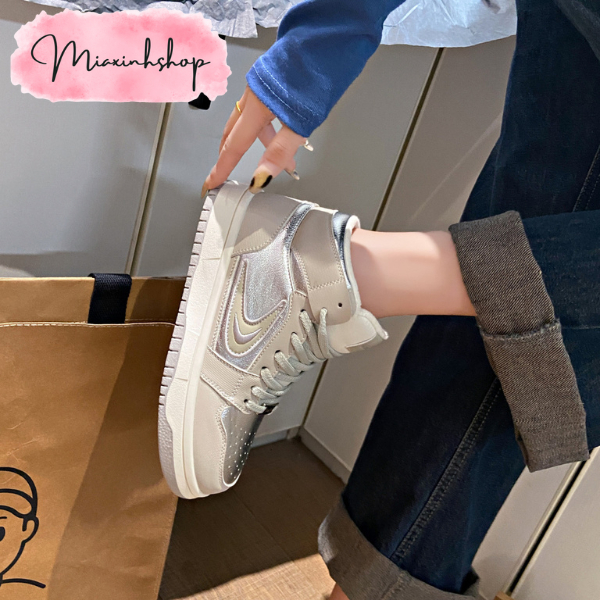 Giày Thể Thao Cao Cấp Cổ Cao Da Mềm Dành Cho Nữ LOẠI 1 FULL HỘP