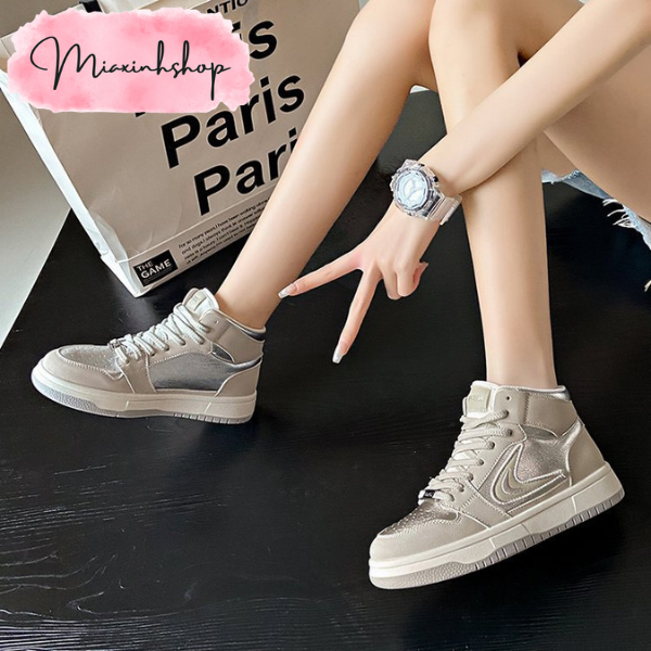 Giày Thể Thao Cao Cấp Cổ Cao Da Mềm Dành Cho Nữ LOẠI 1 FULL HỘP