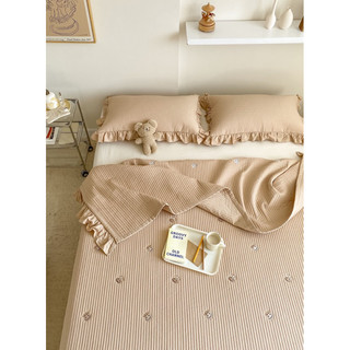 Bộ chăn ga cotton linen daisy -tokyo.bedding