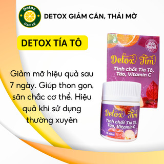 Detox tía tô giảm cân, thải mỡ, nhuận tràng. Viên uống xổ mỡ
