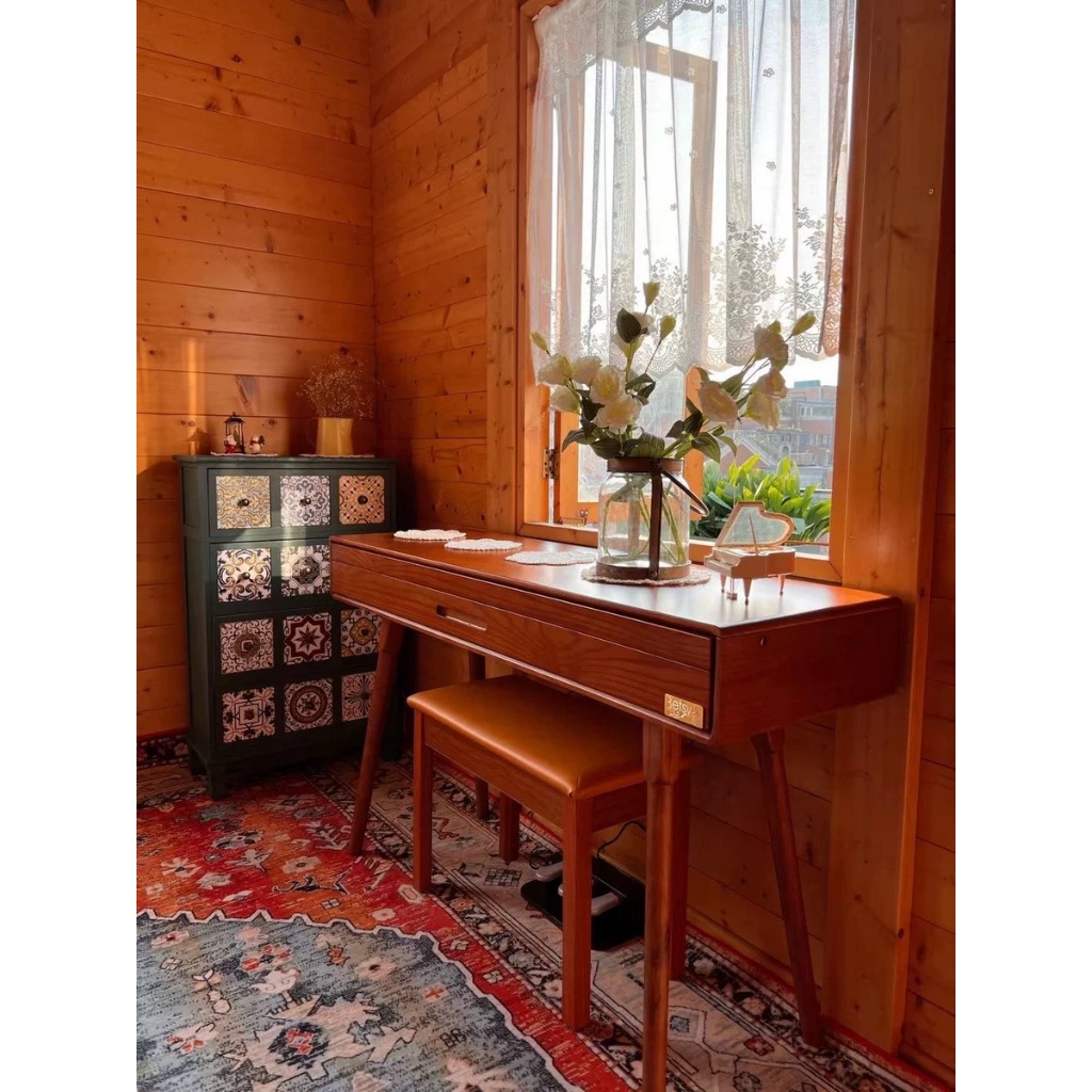 Đàn piano điện Hồng Kông Betsy B361 88 phím, có ghế, pedal, giá đỡ để bản nhạc, có thể kéo gọn thành bàn làm việc