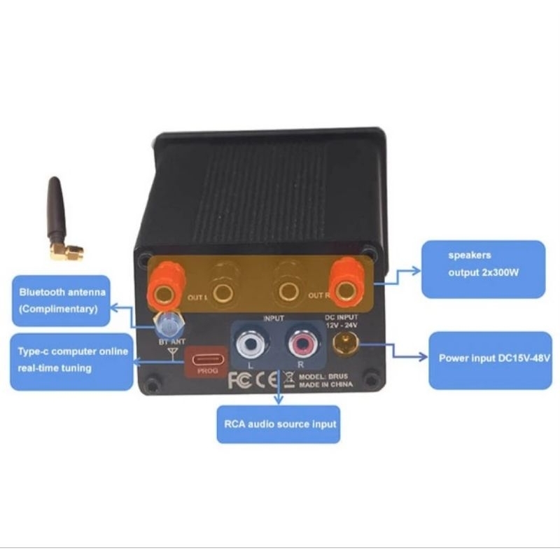 Mạch Dsp Sure Wondom Bru5 Tpa3244 100wx2