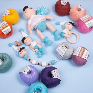 Len YarnArt Baby Cotton (Bảng màu 1) (cuộn 50gr)