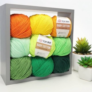 Len YarnArt Baby Cotton (Bảng màu 1) (cuộn 50gr)