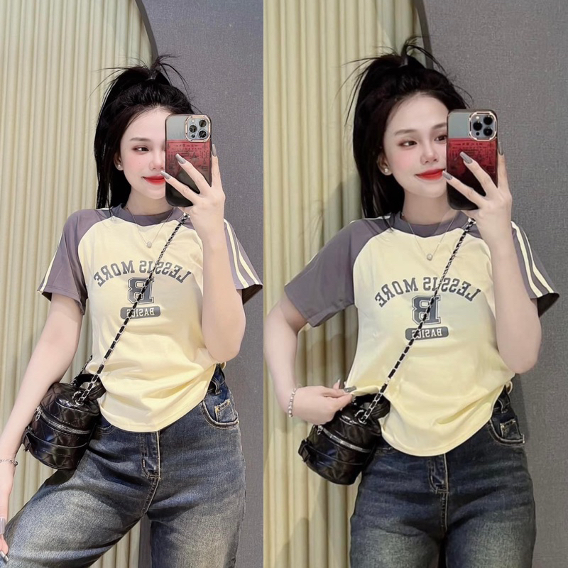 Áo phông cotton khô form vừa raplang in nổi (b-basic) form vừa 35-58kg