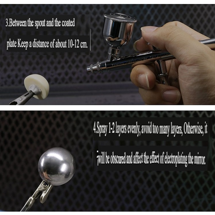 Sơn mô hình Dspiae Paint Color Chrome electroplated silver EP1 Master High Enriched inox