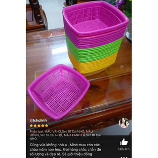 ❎ set 10 rổ vuông, cở nhỏ, mini