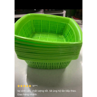 🔥Set 10 Rổ Vuông, CỞ LỚN (Rộng 21cm, cao 7cm)