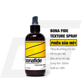 CHÍNH HÃNG Xịt tạo phồng BONA FIDE Texture Spray 250ml