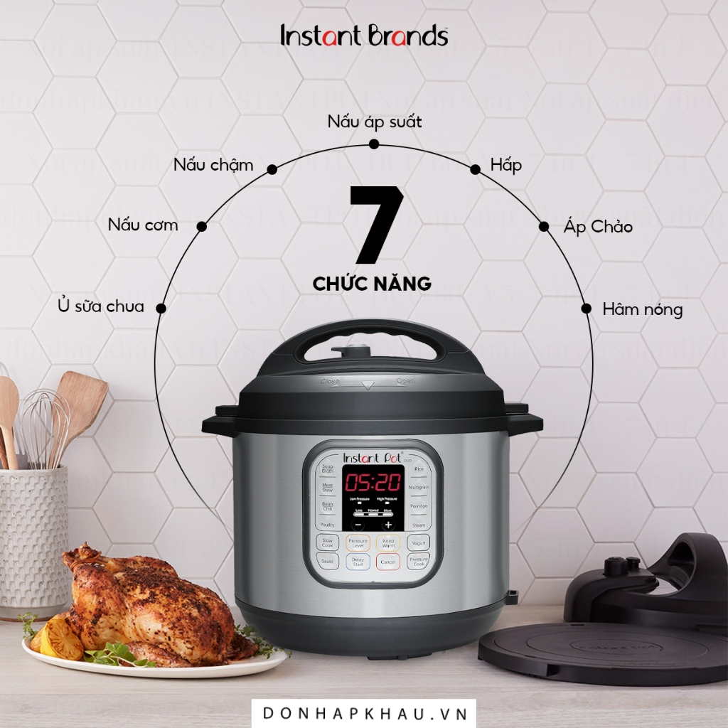 Nồi Áp Suất Đa Năng Instant Pot® Duo 60  – Phiên Bản Mới Nhất 2023