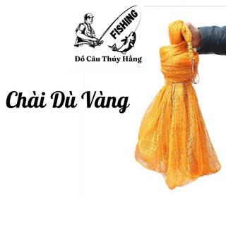  Chài Cá Dù Vàng Chân Chì Đúc Siêu Bền 