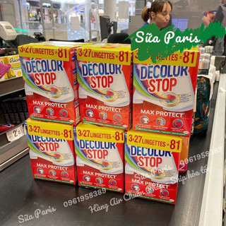 Giấy giặt chống phai màu và làm sạch quần ao Decolor stop_Sữa Paris Aderma