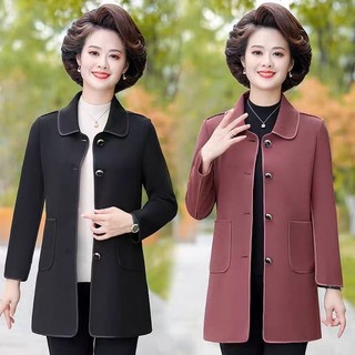 [Để lại sđt để được xác nhận đơn hàng] Áo dạ trung niên dáng dài chất mịn dáng thanh lịch