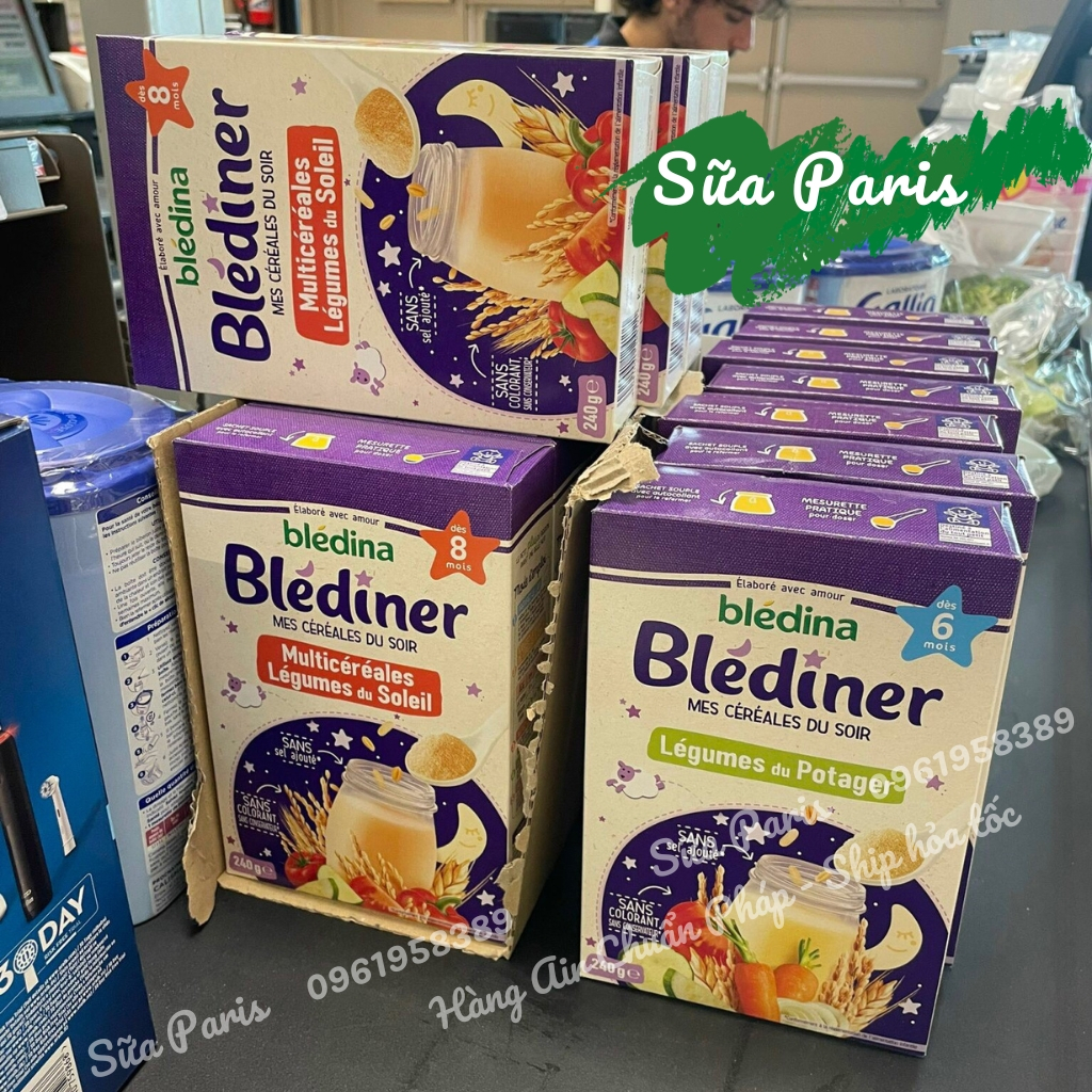 Bột lắc sữa đêm Blediner mẫu mới, hàng air_Sữa Paris Aderma