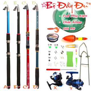 Cần câu máy ★ ngon + bổ + rẻ ✓ bộ combo như hình 100% - đầy đủ nhất - chất lượng tốt - mua về chỉ việc câu luôn!