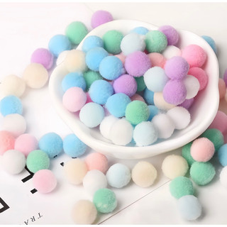 SỈ Túi hạt Pom Pom màu pastel trang trí cây thông hoa lá trang trí nhà cửa