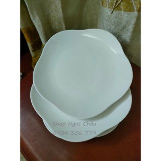 Set 5 đĩa sứ hoa mai 22cm