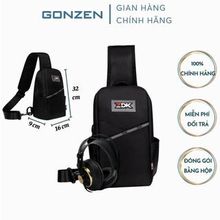  Túi đeo chéo ngực cao cấp màu đen thể thao dành cho nam nữ phong cách trẻ trung năng động đi chơi bán hàng_GONZEN TX14 