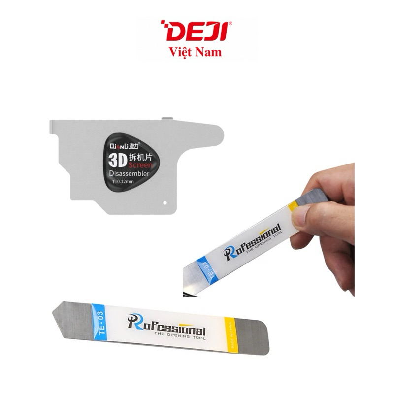 Nẹp Tách Màn Hình / Lấy Pin Deji Chính Hãng 3D Thép Cứng