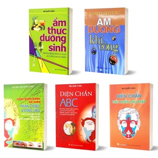 Sách - Combo Âm Dương Khí Công + Diện Chẩn ABC + Chữa Bệnh Bằng Đồ Hình + Điều Khiển Liệu Pháp + Ẩm Thực Dưỡng Sinh