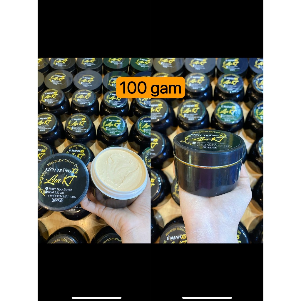 KEM BODY KÍCH TRẮNG X2 ( 100G )