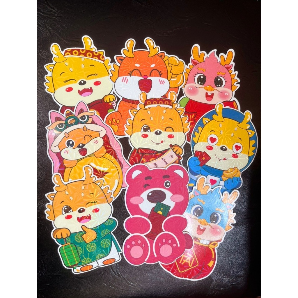 Combo 50 bao lì xì chipi hoạt hình tết lì xì chibi mẫu mới đẹp dễ thương