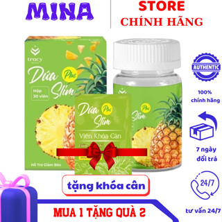 Giảm Cân Siêu Tốc Dứa Slim Plus + Tặng Kèm Khoá Cân Giảm Ngay 3-8kg Mina Beauty Store