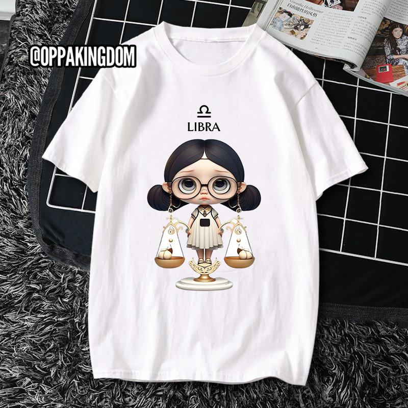 Áo thun tay ngắn Libra giống Fourth Nattawat Jirochtikul My school president