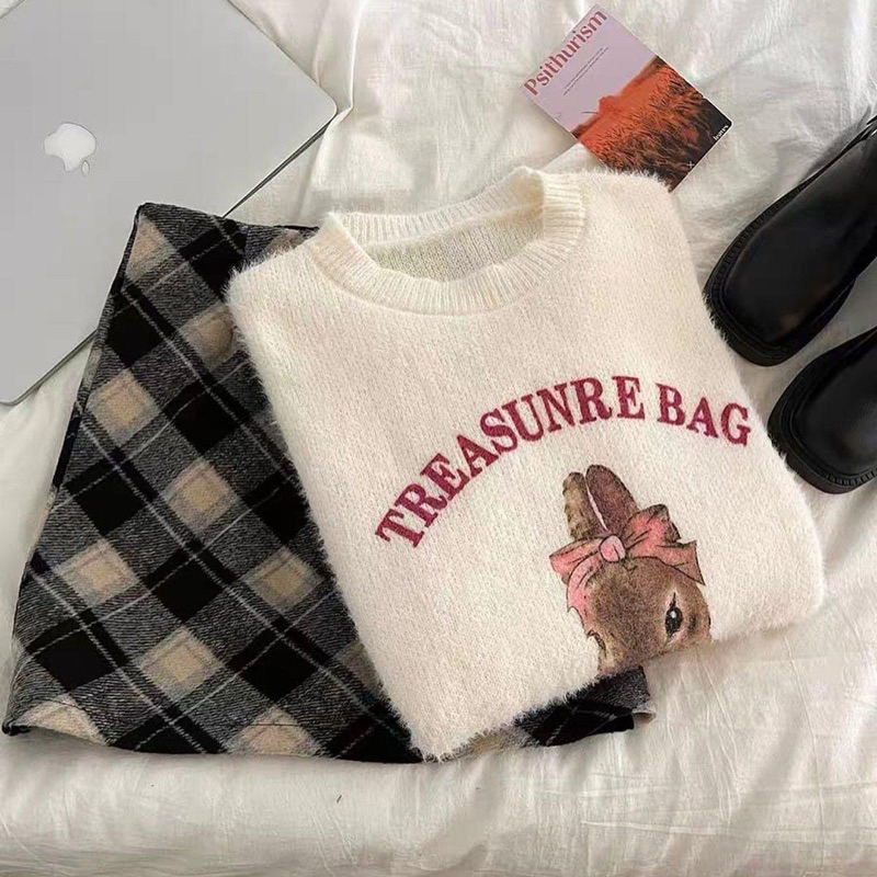 Áo len sweater thỏ cute chất đẹp