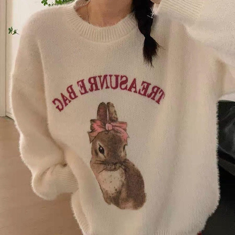Áo len sweater thỏ cute chất đẹp