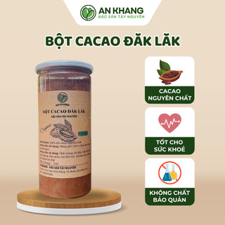Bột cacao oganic DăkLăk nguyên chất hộp 500g, Bột cacao loại 1 thơm ngon đậm đà xuất khẩu
