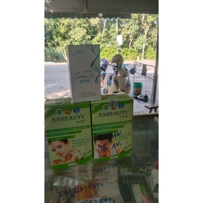 TPBVSK Viên uống giảm mụn Esbeauty Acne Nam và Nữ thải độc, ngừa thâm và điều tiết bã nhờn