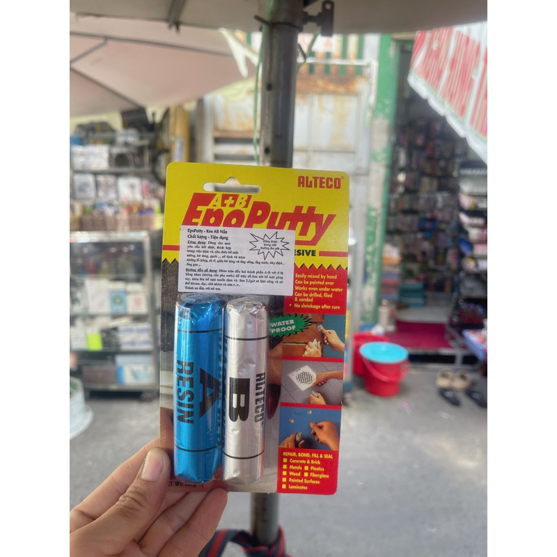 Keo dán AB Epoxy putty (dạng đất nặng )